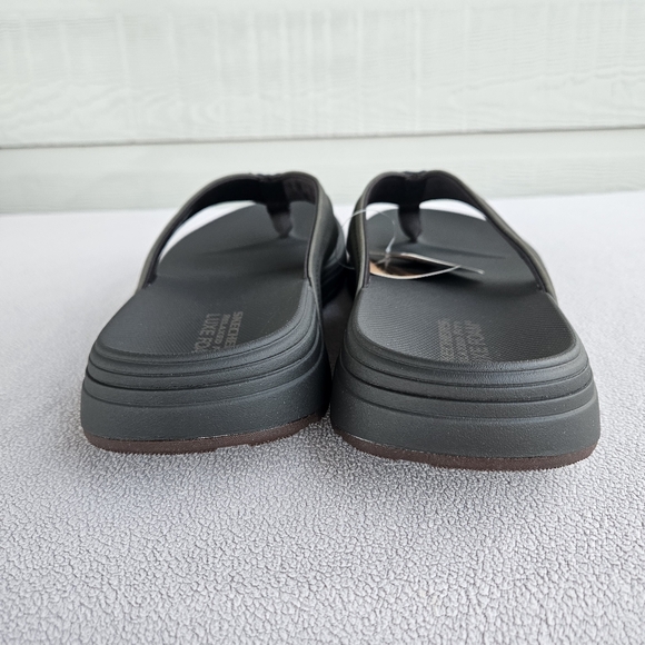 Skechers Patino Marlee Thong Flip Flop Sandal Men 13 Brown Relaxed Fit Luxe Foam - Picture 7 of 11